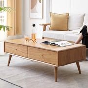 Oslo Natural Solid Oak Coffee Table Design 2 gallery detail image