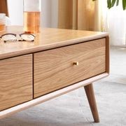 Oslo Natural Solid Oak Coffee Table Design 2 gallery detail image