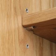 Oslo Natural Solid Oak Display Bookcase Cabinet gallery detail image