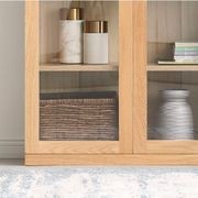 Oslo Natural Solid Oak Display Bookcase Cabinet gallery detail image