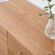 Oslo Natural Solid Oak Small Sideboard Design 2 gallery detail image