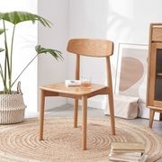 Oslo Natural Solid Oak Dining Chair gallery detail image