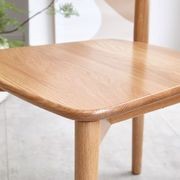 Oslo Natural Solid Oak Dining Chair gallery detail image