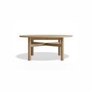 Nordica Coffee Table - Round Solid Oak 96 diam gallery detail image