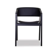 Merano Armchair - Black Stained - Black Pad - by TON gallery detail image