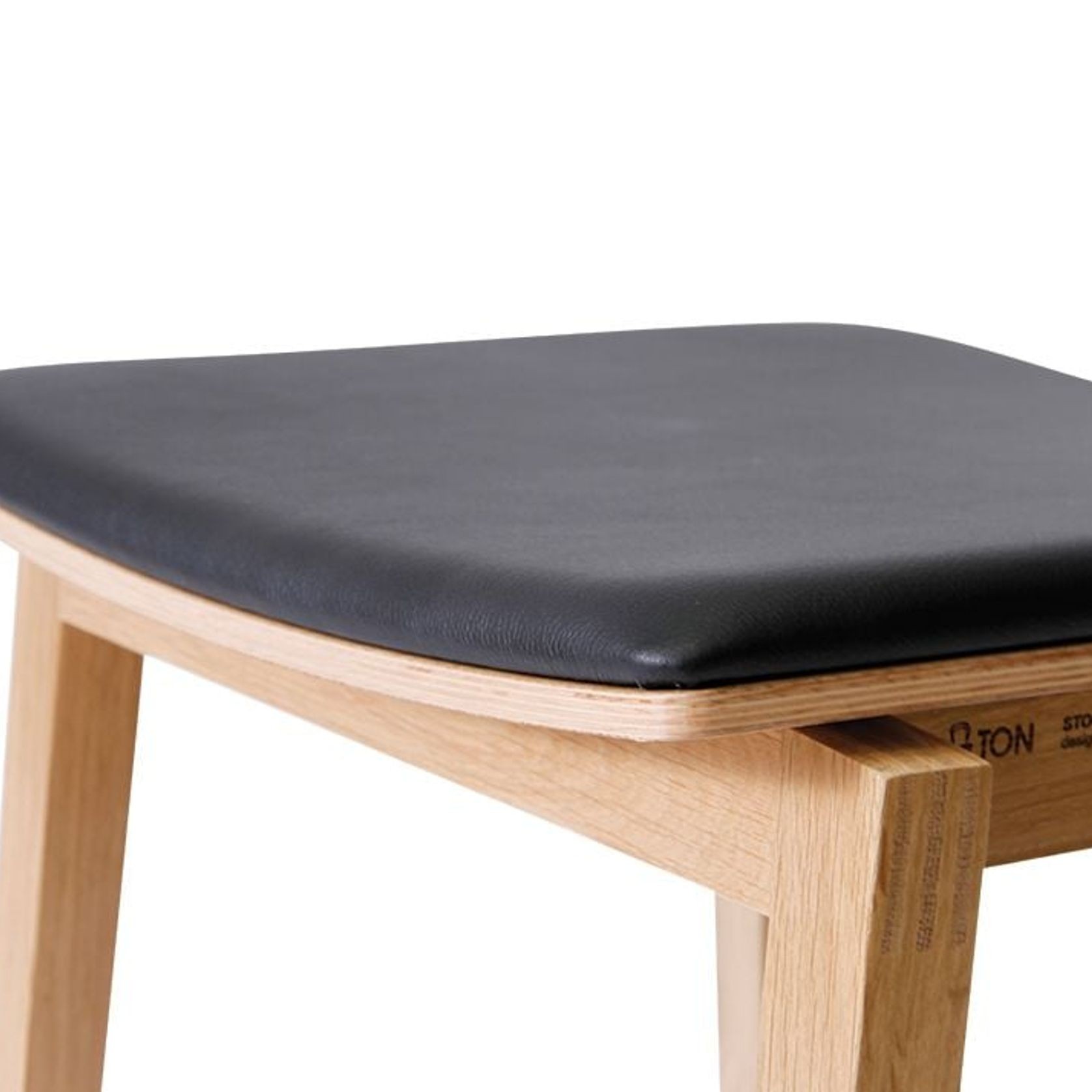 Stockholm Kitchen Stool - Natural Oak - by TON gallery detail image