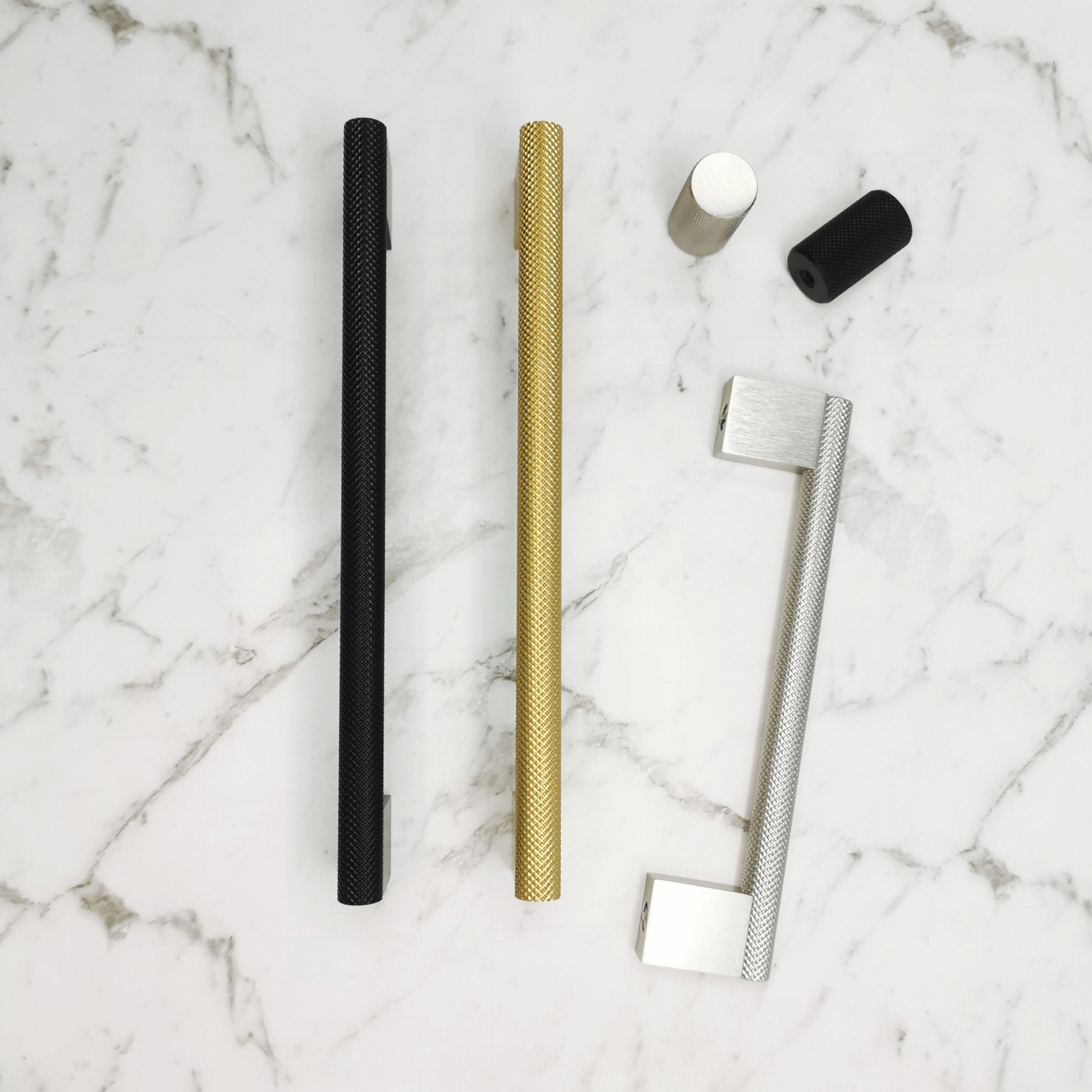 KT&CO Kitchen cabinet handles knurled palm beach gallery detail image