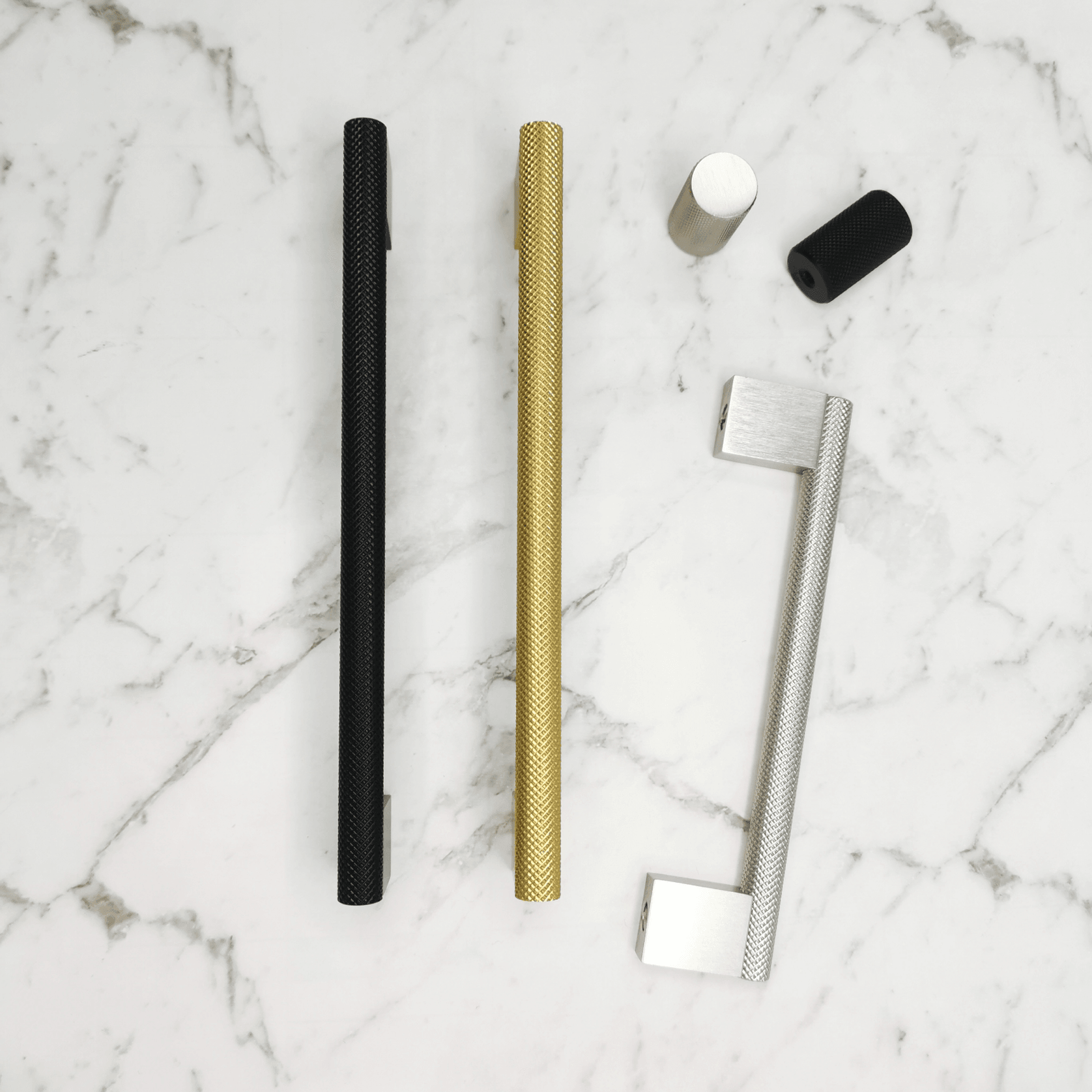 KT&CO Kitchen cabinet handles knurled palm beach gallery detail image