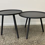 Palm Coffee Table Set 50 + 60cm - Charcoal gallery detail image