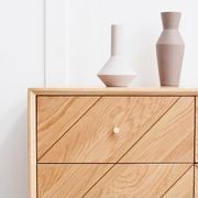 Parquet Solid Oak 9 Drawers Chest Sideboard gallery detail image