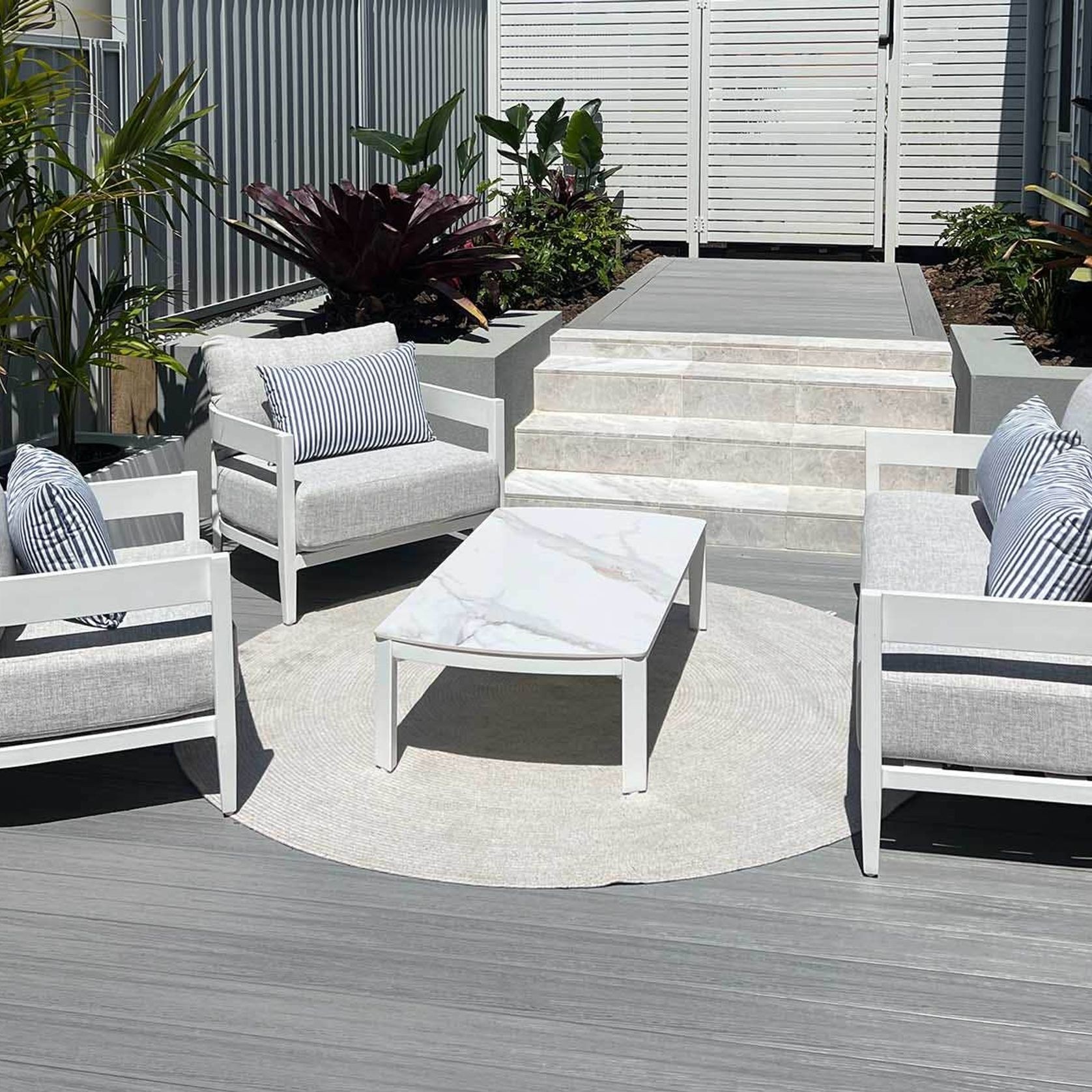 Pasadena 4pc Aluminium Outdoor Lounge Setting gallery detail image