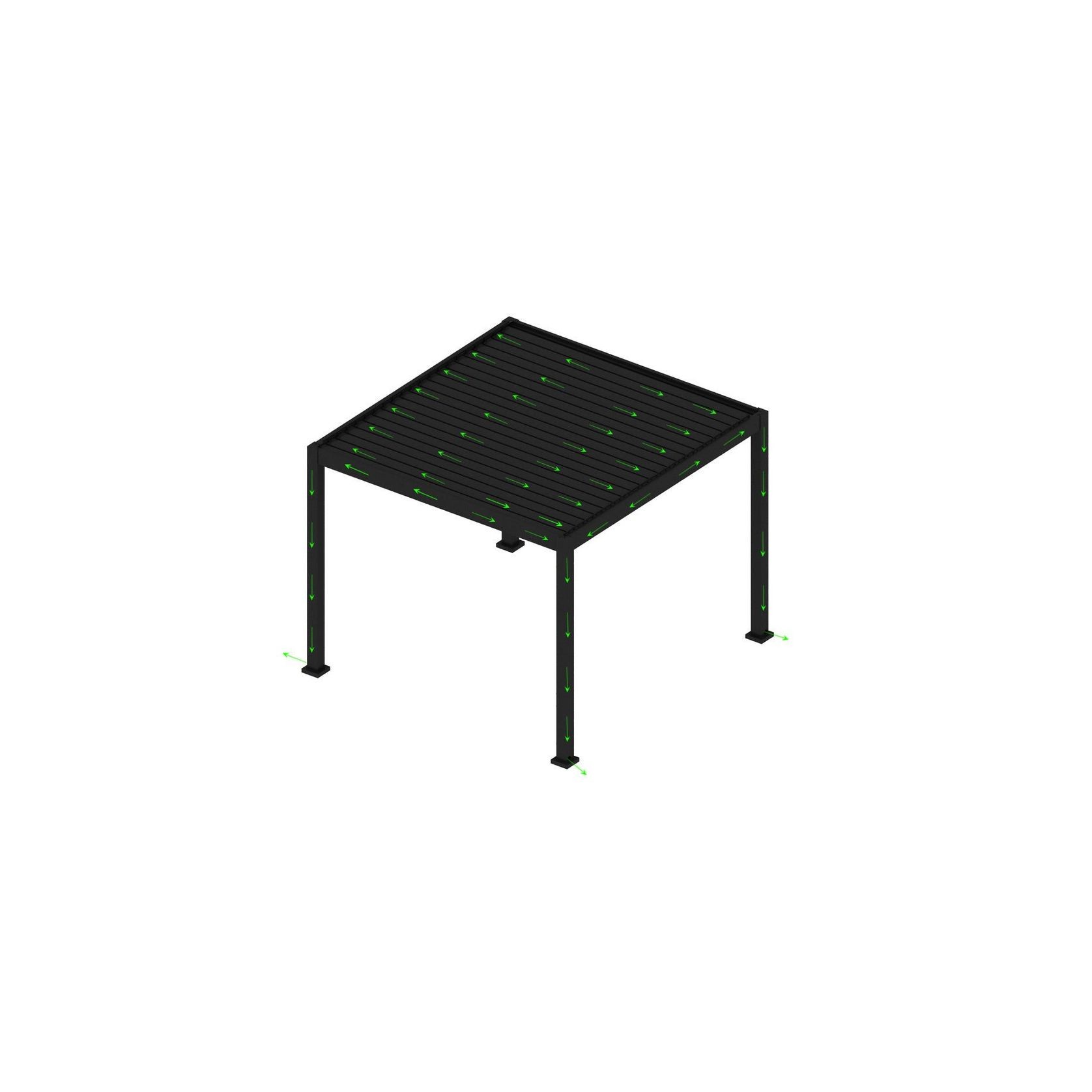 Baltic Motorised Freestanding Louvre Roof Aluminium Pergola gallery detail image