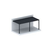 Baltic Manual Wall Mounted Louvre Roof Aluminium Pergola gallery detail image