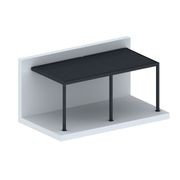 Baltic Motorised Wall Mounted Louvre Roof Aluminium Pergola gallery detail image