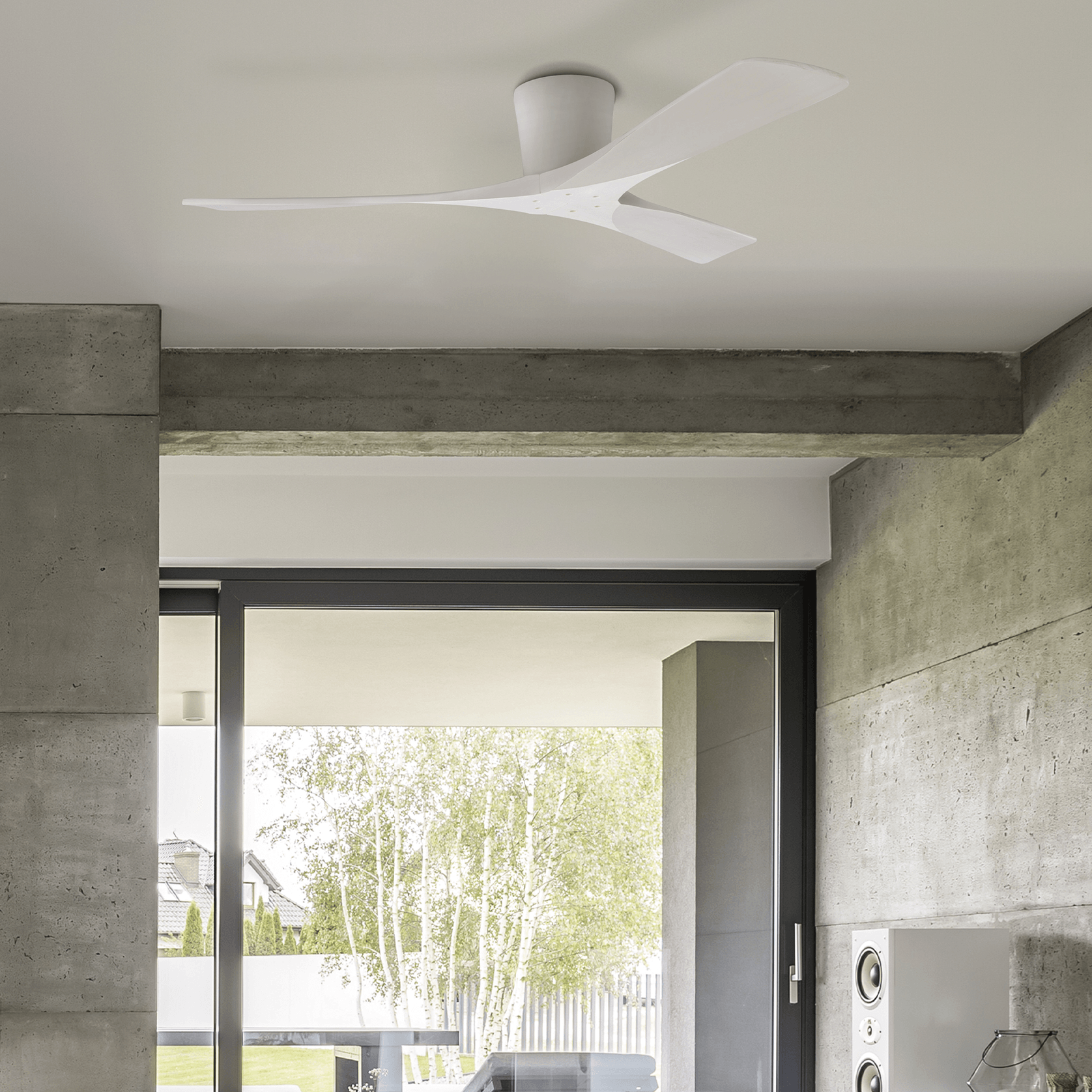 Milano Ceiling Fan Zen White gallery detail image