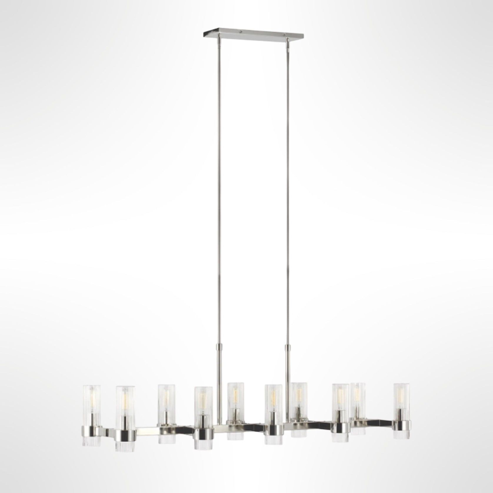 Geneva 10 Light Linear Chandelier gallery detail image