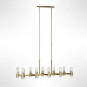 Geneva 10 Light Linear Chandelier gallery detail image