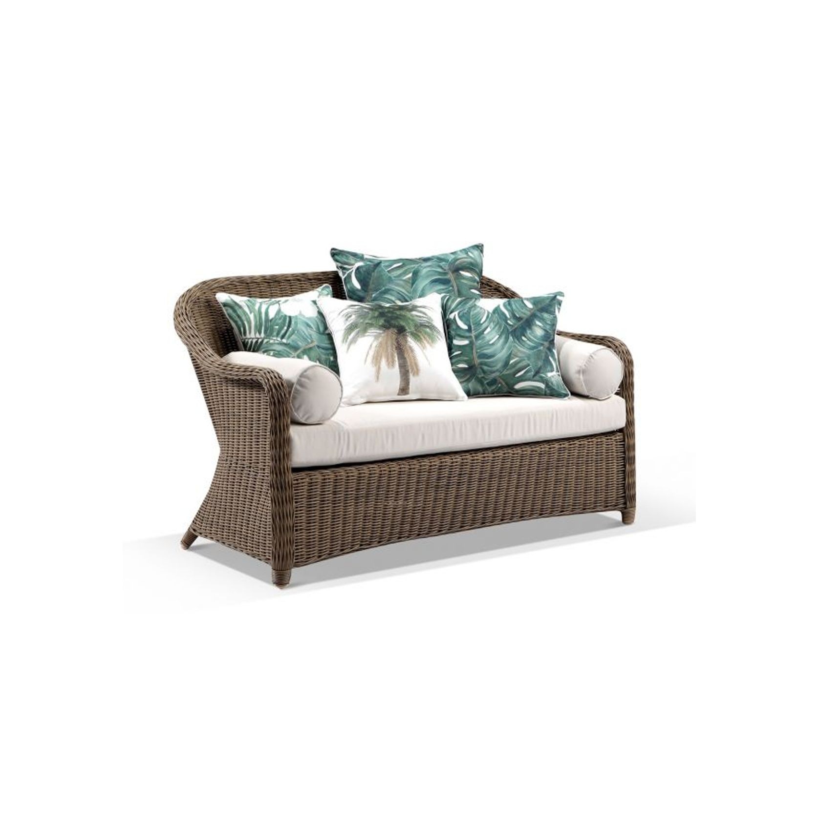 Plantation Outdoor Wicker 2 Seater Lounge gallery detail image