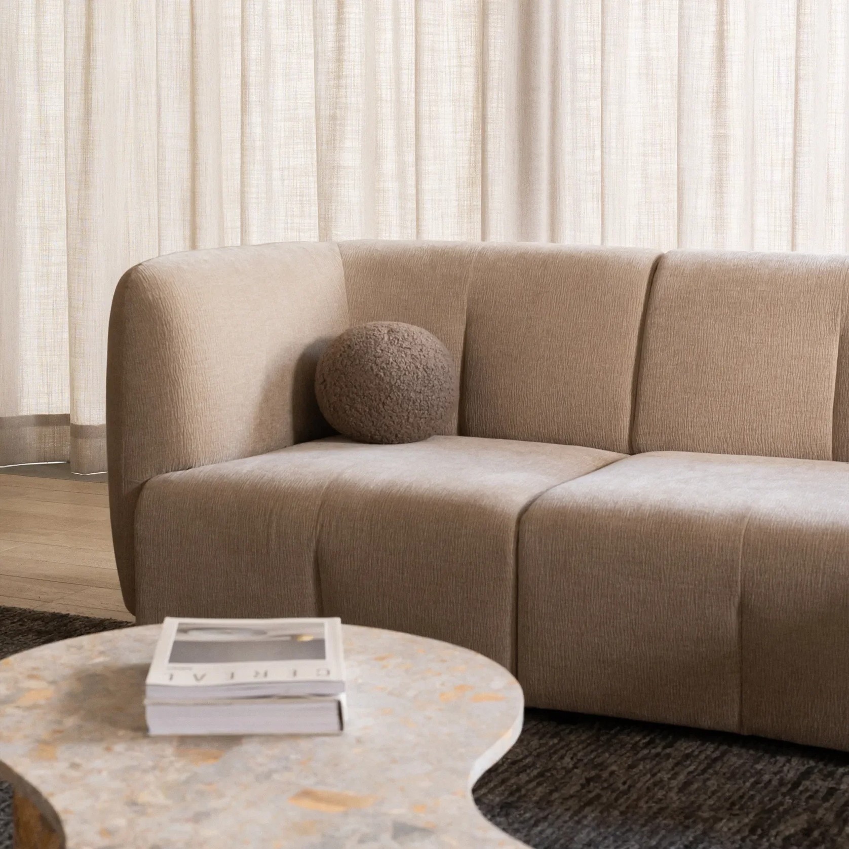 Plum Corner Sofa gallery detail image