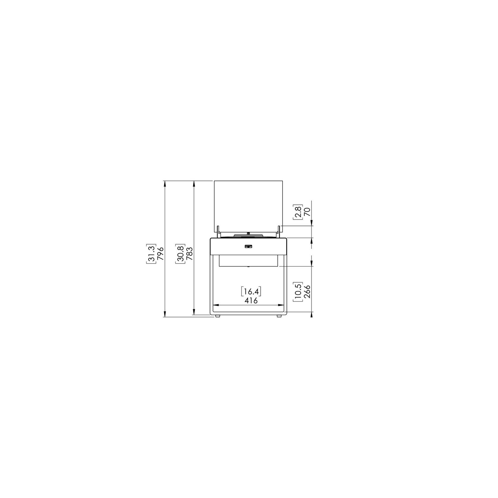 Ecosmart Ethanol Pop 8L Designer Fireplace gallery detail image