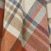 NZ Wool Throw - Portree Orange | 100% Merino Wool gallery detail image