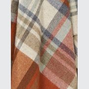 NZ Wool Throw - Portree Orange | 100% Merino Wool gallery detail image