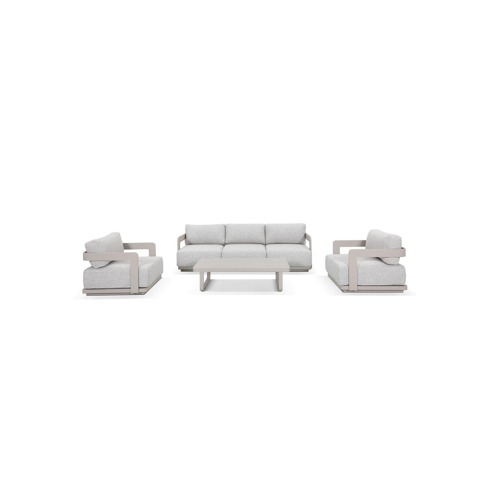 Talbot 4pc Aluminium Outdoor Lounge Setting gallery detail image