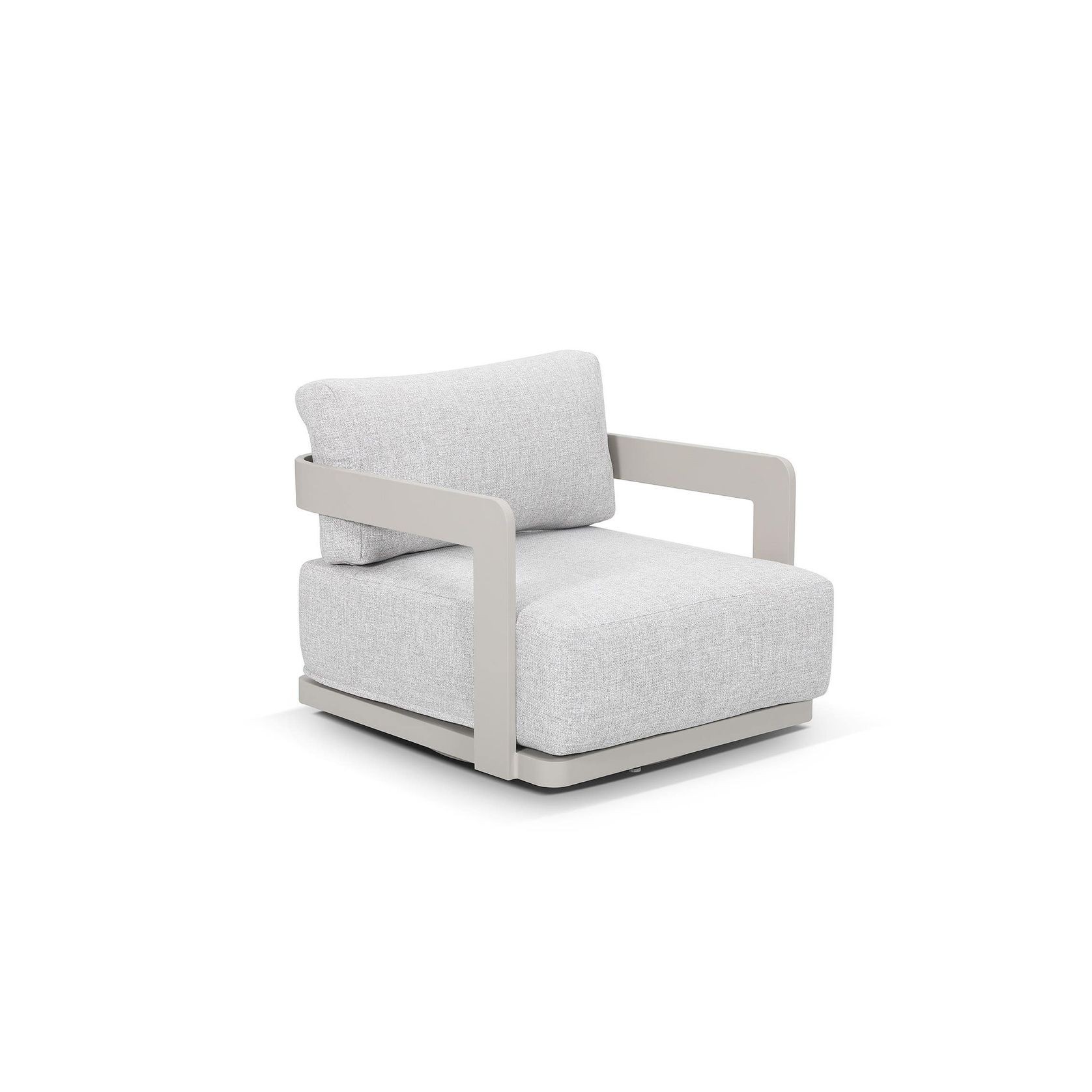Talbot Swivel Chair 3pc Aluminium Outdoor Set gallery detail image