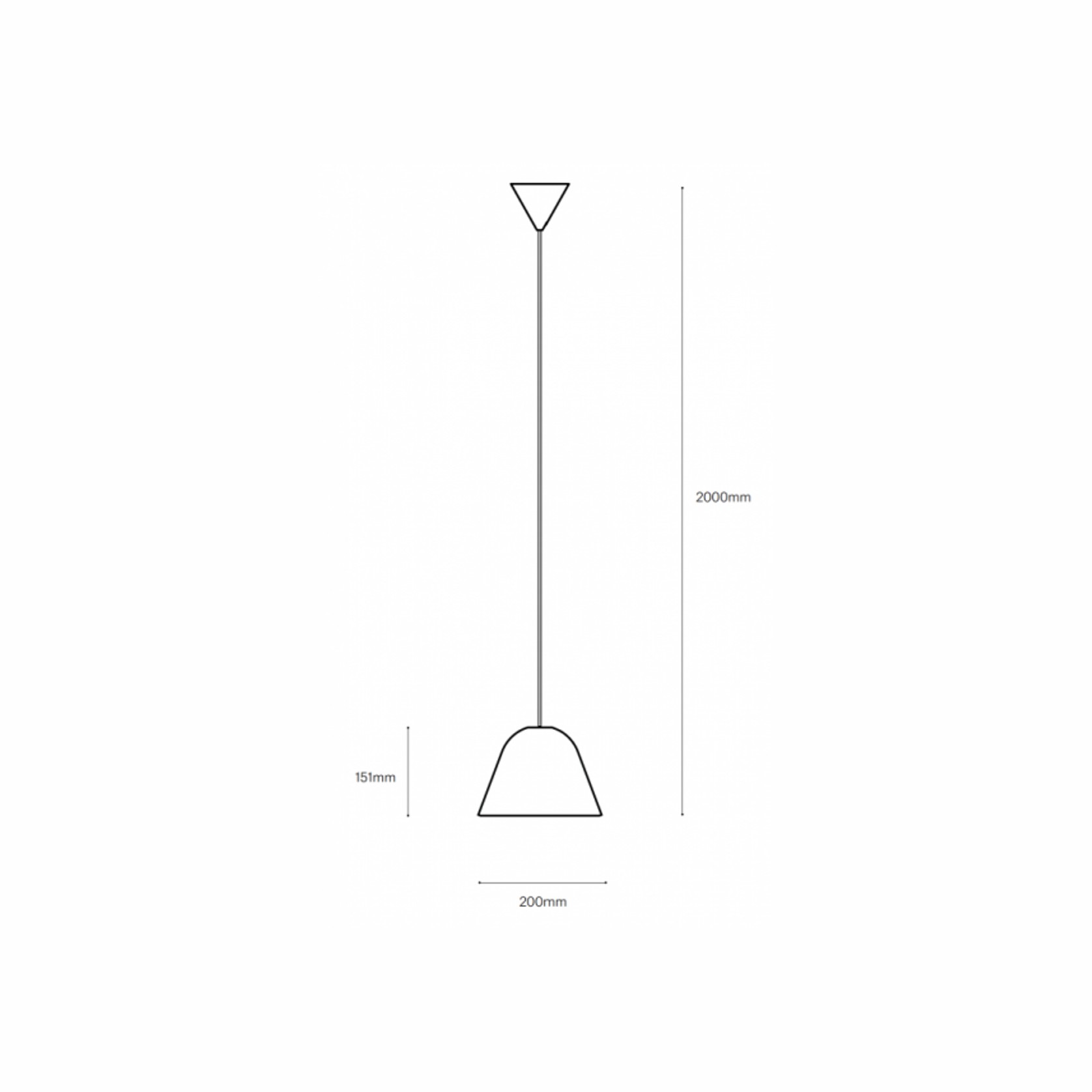 Okina Single Suspension Clay Pendant gallery detail image