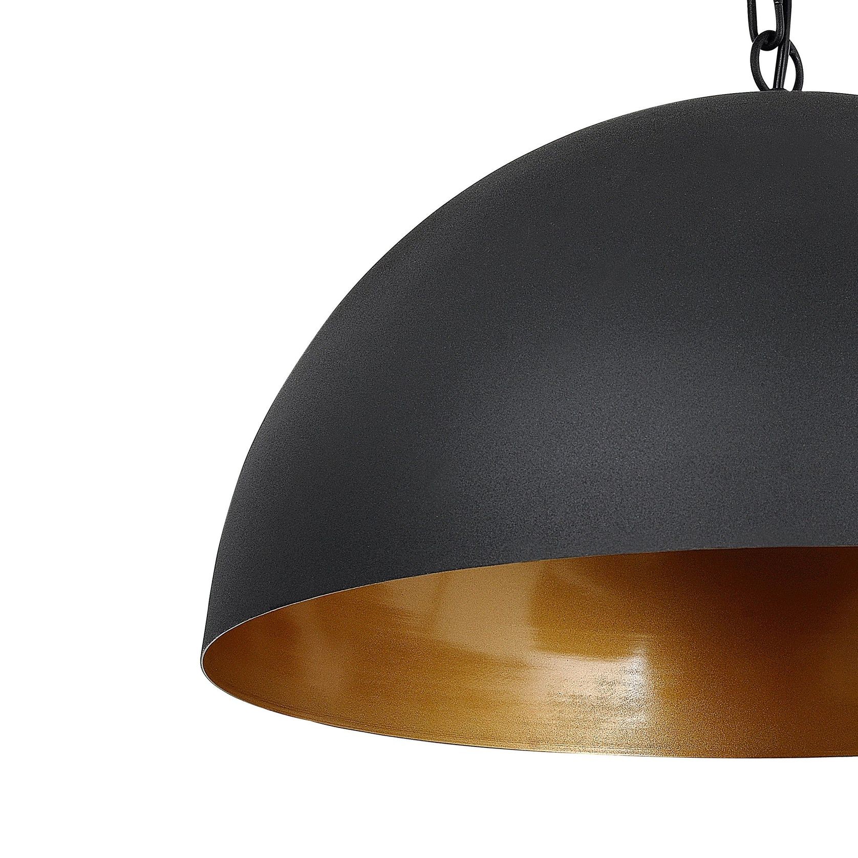 Presley | Dome Pendant Light - Black gallery detail image