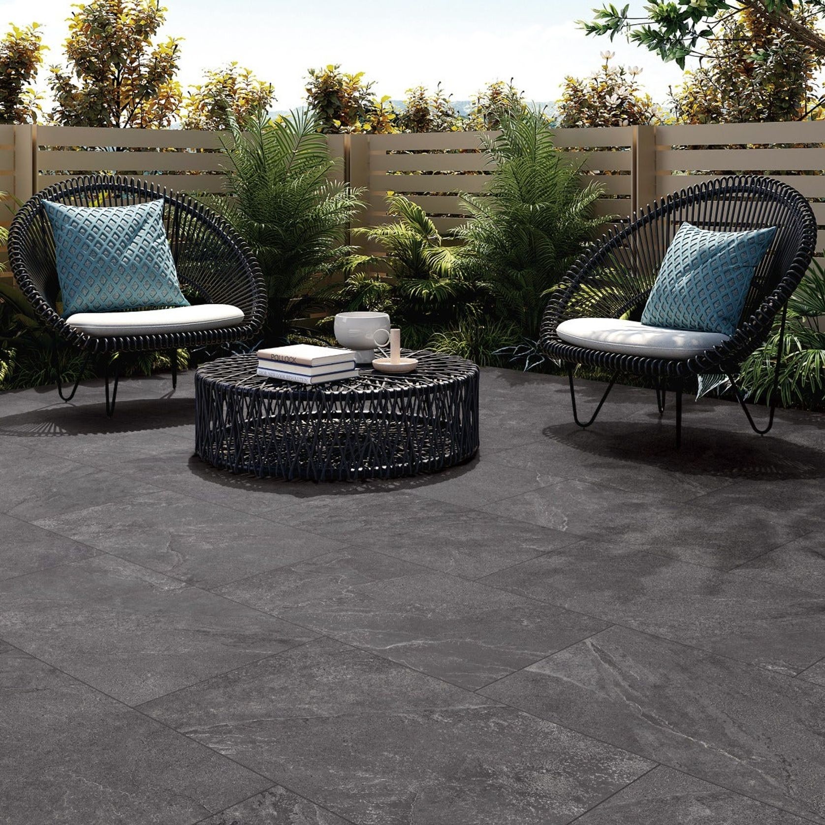 Primal Paver Tiles | Charcoal gallery detail image