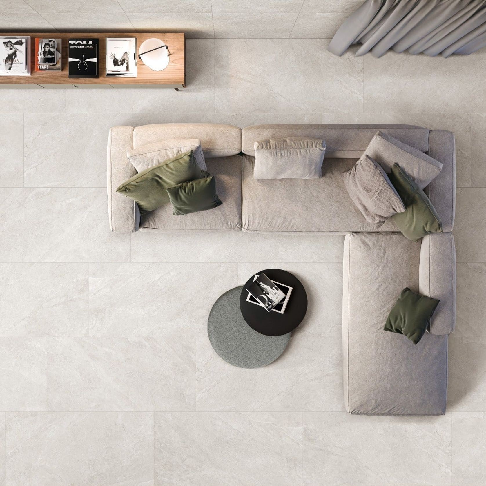 Primal Floor & Wall Tiles | 600x1200x9.5 | White gallery detail image