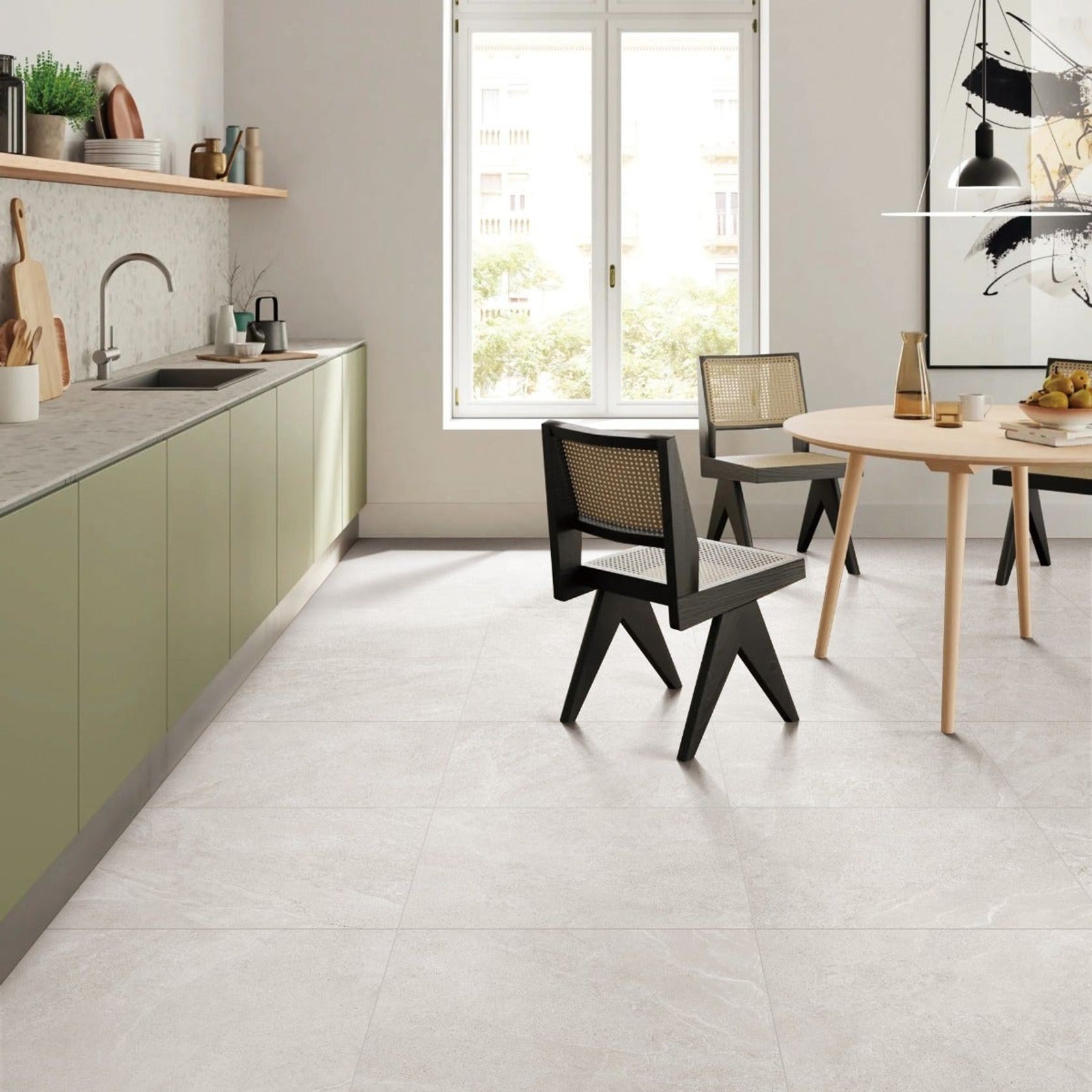 Primal Floor & Wall Tiles | 600x600x9.5 | White gallery detail image