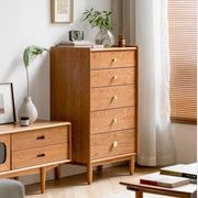 Prunus Solid Cherry 5 Drawers Tallboy gallery detail image