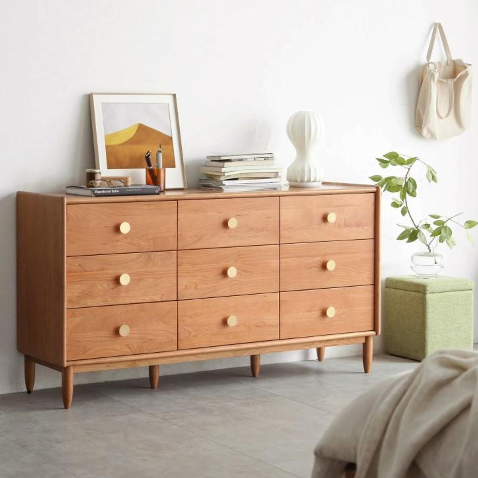 Prunus Solid Cherry Large Chest of Drawers gallery detail image