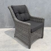 Raglan Rattan Chair - Canvas Coal gallery detail image