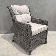 Raglan Rattan Chair - Cast Silver gallery detail image