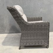 Raglan Rattan Chair - Cast Silver gallery detail image