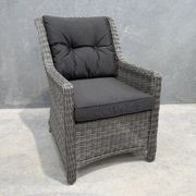 Raglan Rattan Chair - Canvas Coal gallery detail image