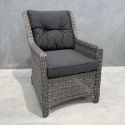 Raglan Rattan Chair - Canvas Coal gallery detail image