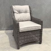 Raglan Rattan Chair - Cast Silver gallery detail image