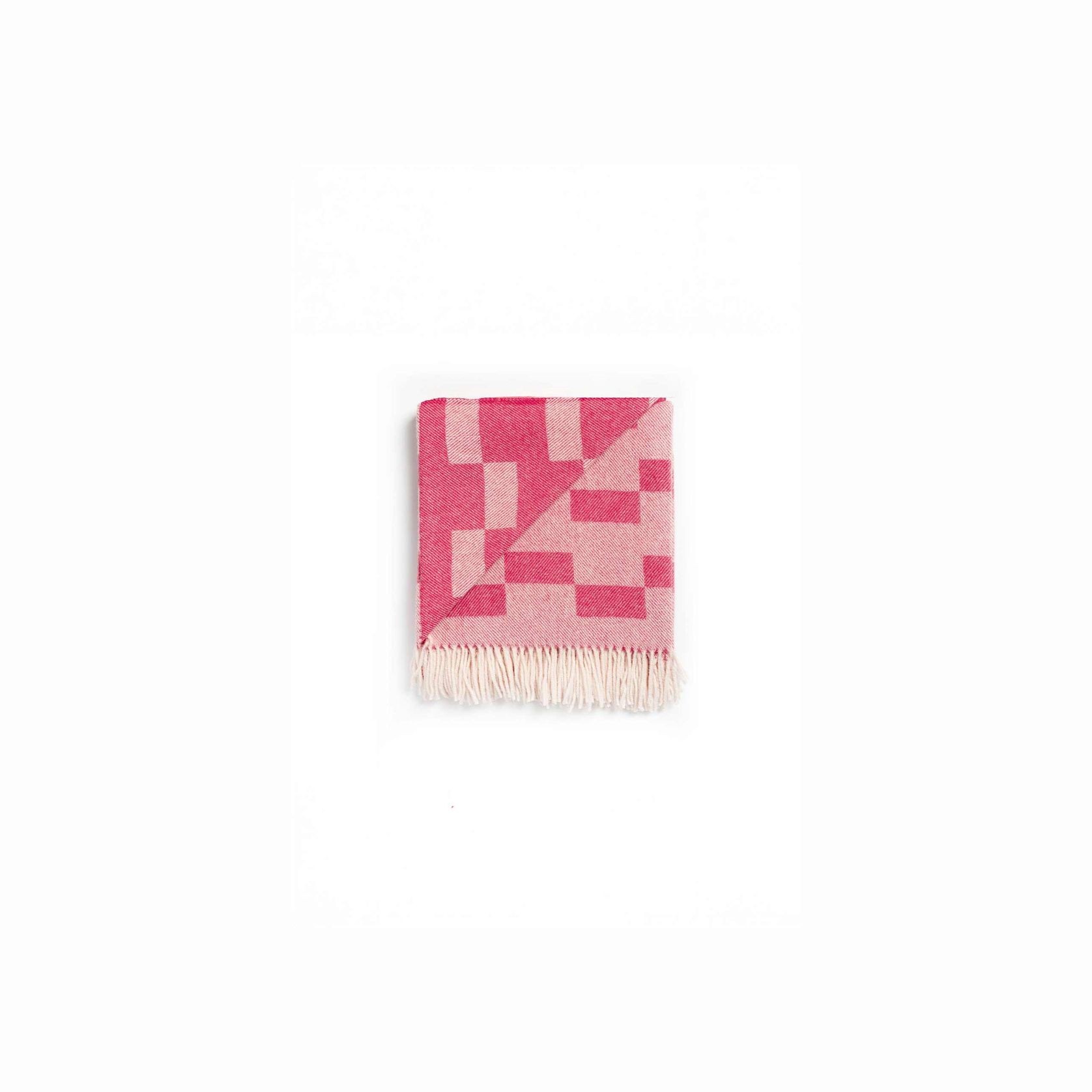 Ruanui Station Lambswool Throw - Rakatunga Raspberry gallery detail image