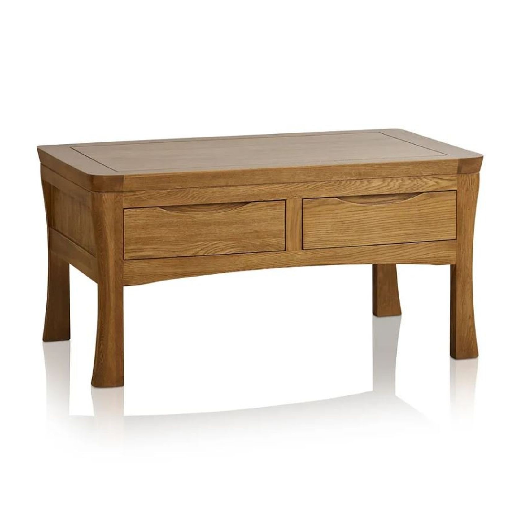 Renwick Rustic Solid Oak 4 Drawer Storage Coffee Table gallery detail image