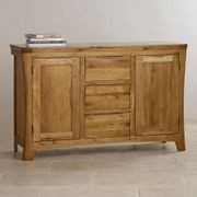 Renwick Rustic Solid Oak Large Sideboard gallery detail image