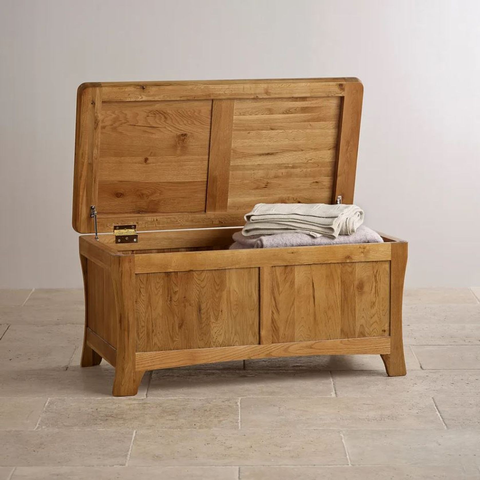 Renwick Rustic Solid Oak Storage Box ArchiPro NZ