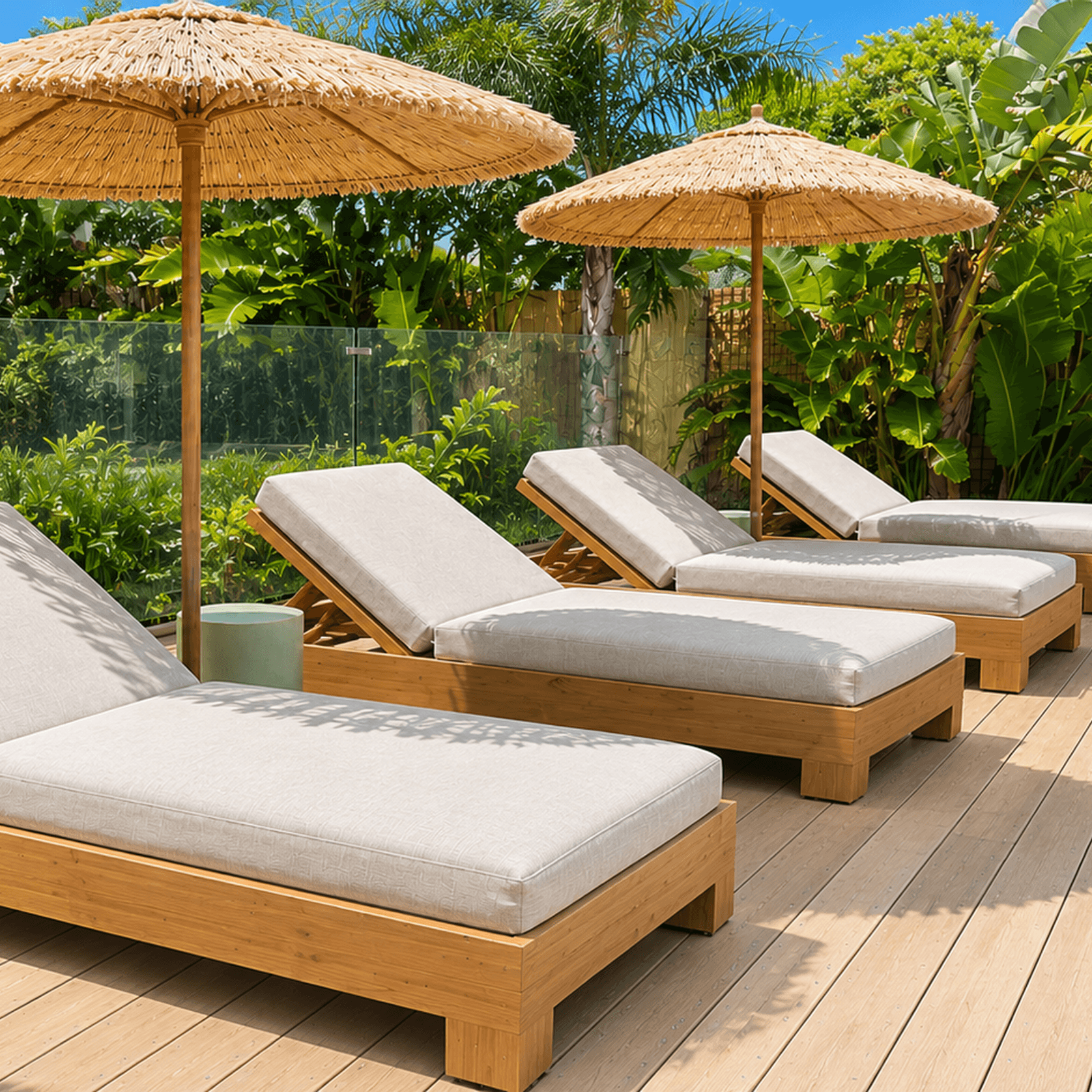 WAIPOUA TEAK LOUNGER gallery detail image