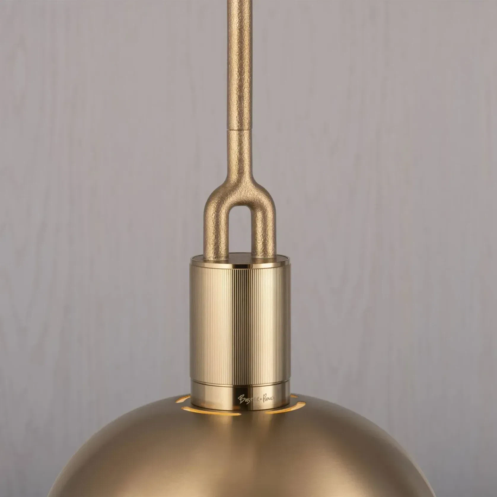 Forked Shade and Globe Pendant gallery detail image