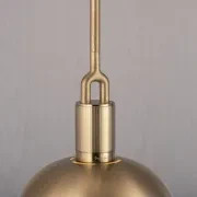 Forked Shade and Globe Pendant gallery detail image