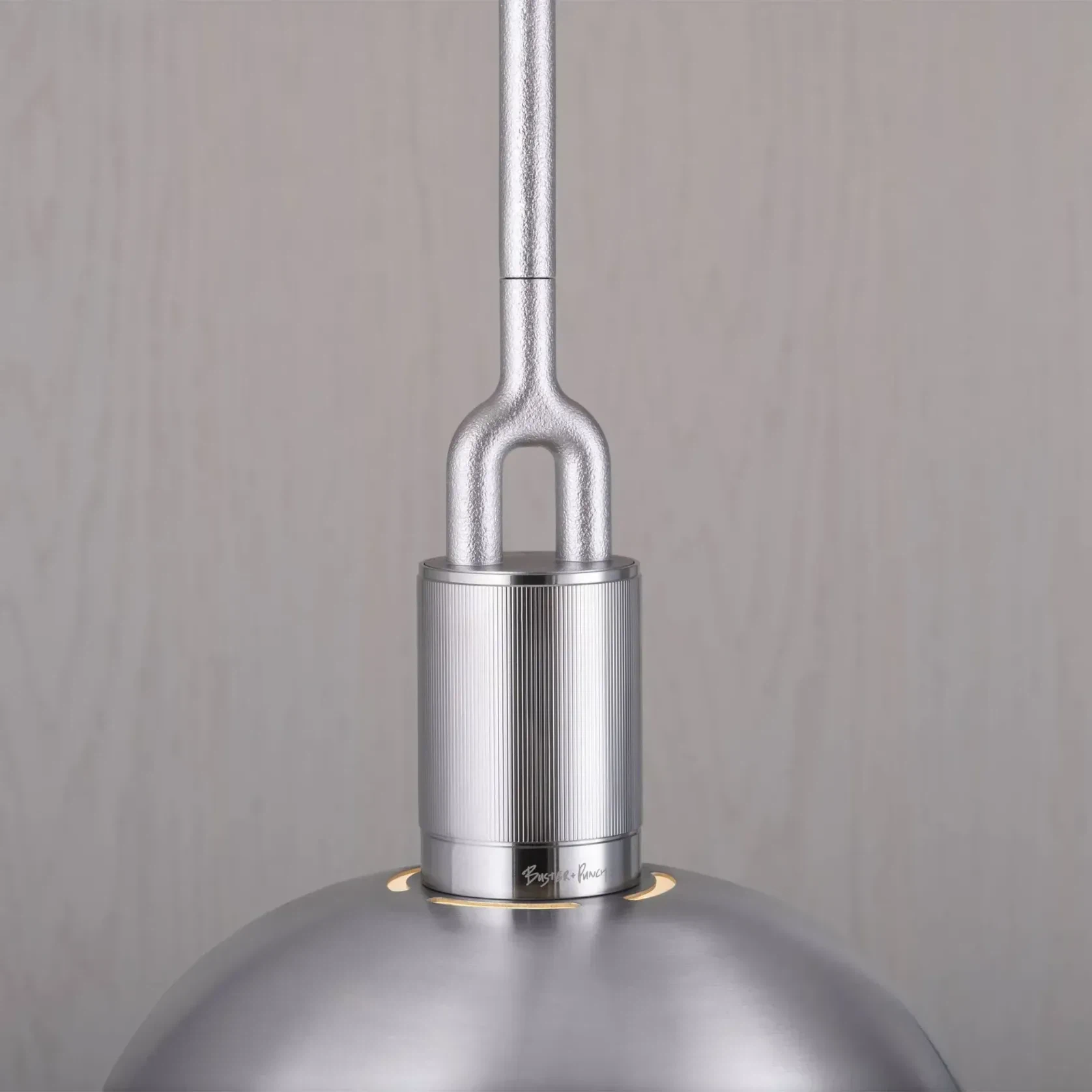 Forked Shade and Globe Pendant gallery detail image