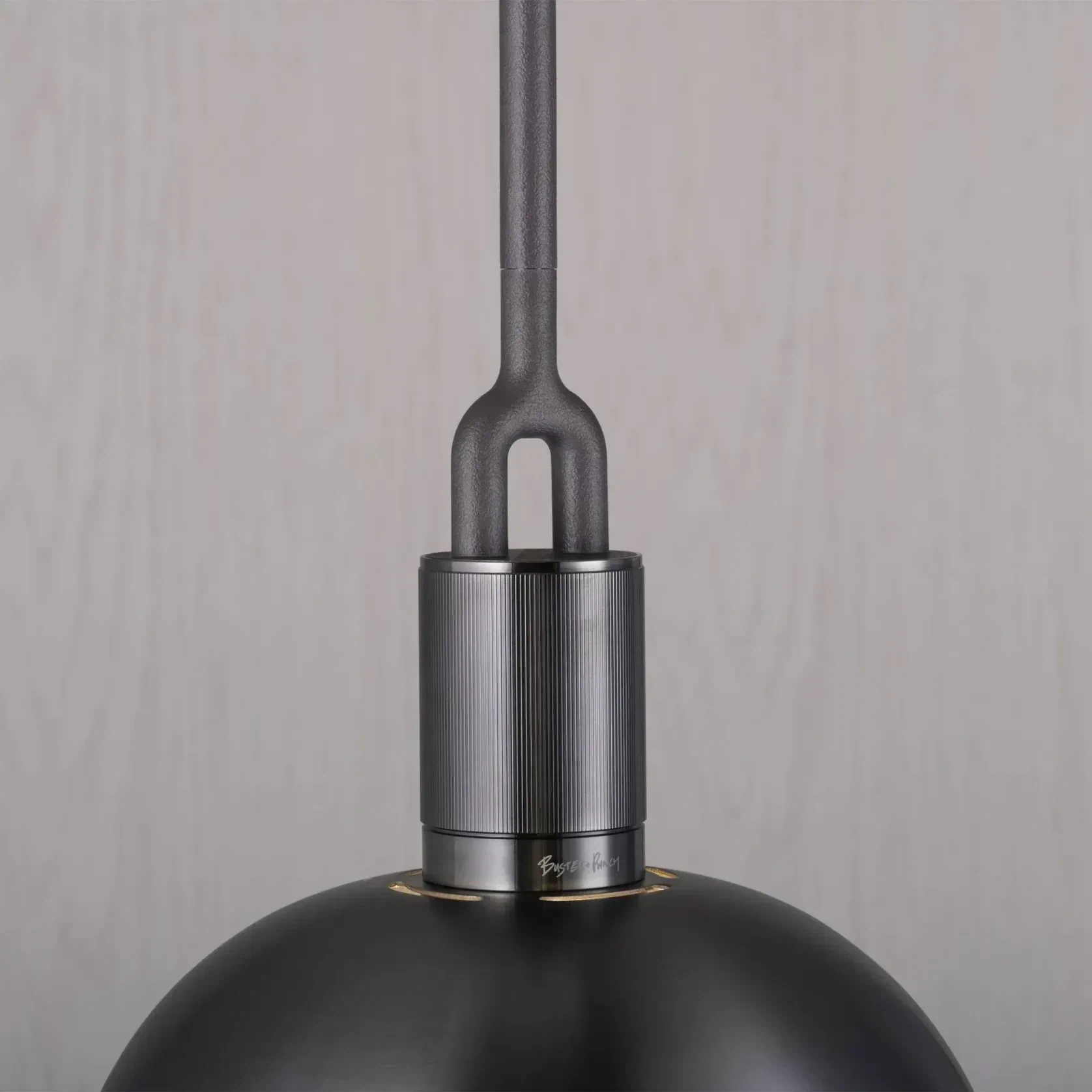 Forked Shade and Globe Pendant gallery detail image